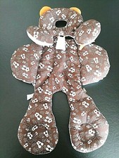 BANBET Cale Bébé Poussette Siège Auto 2en1 Réversible Détachable Marron et Blanc