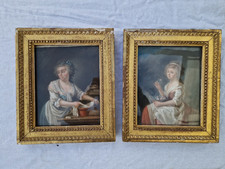 Tableau Ancien Pastel Portrait