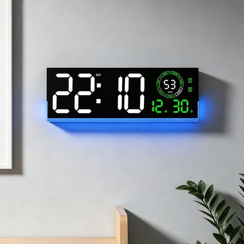 Horloge murale led lumineuse - horloge,