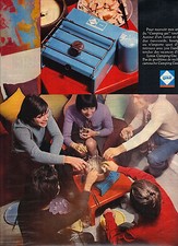 PUBLICITE  1970   CAMPING GAZ    la célèbre petite bouteille bleue