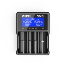 XTAR Vc4 LI-ION Batterie Chargeur Cylindrique Batteries LCD USB Nimh Neuf