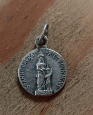 Médaille Religieuse Ancienne Ste Anne D'auray Enfant Jésus 