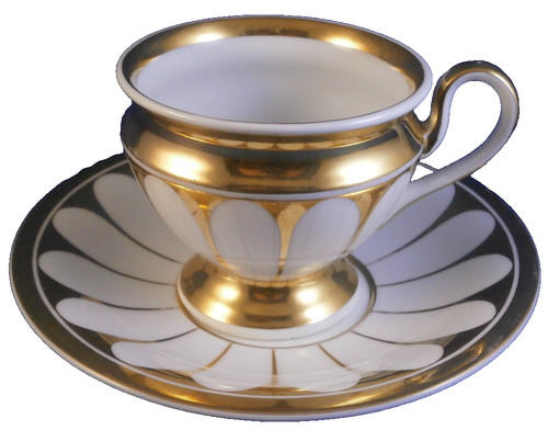 Antique tasse soucoupe - antique, en