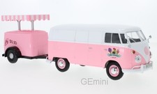 Volkswagen T2 (T1) avec remorque Ice Cream shop 1/24 Motormax
