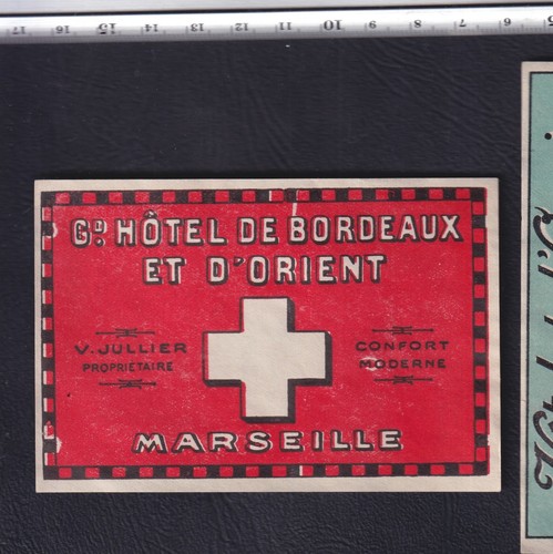 Ancienne étiquette bagage - ancienne,