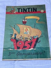 journal tintin 157 France (1951) couv Hergé BD ancienne