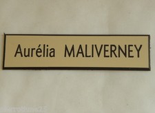 plaque de boite aux lettres