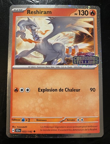 Carte pokémon reshiram - carte,