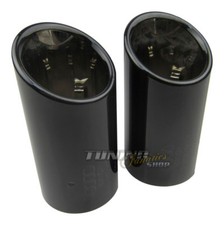 Pour VW Seat Skoda 2x Original Embout D'Échappement Blende Black De 67mm Canule