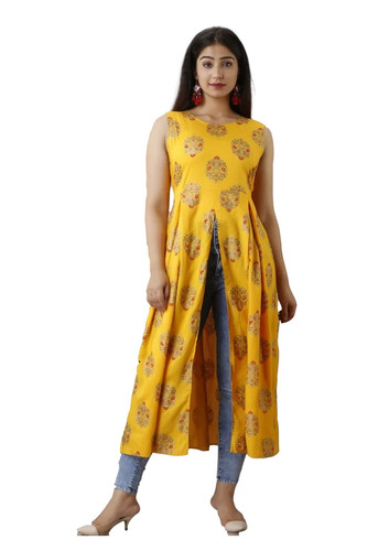 Paisley front slit kurta dress - kurta,