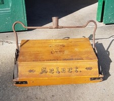 ANCIEN BALAIS BROSSE DE PARQUET AUTOMATIQUE vers 1920 