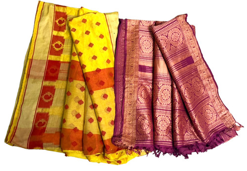 Lot sari robe - 2, femme