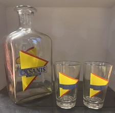 Service Casanis / 1 Carafe Et Deux Verres Blida 1987 