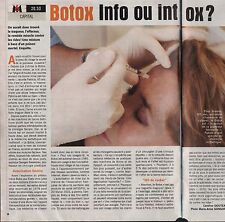 Coupure de presse Clipping 2003 Botox Info ou Intox  (1 page 1/3)
