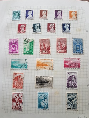 Lot timbres monaco - lot,