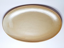 Ancien grand Plat ovale Grès Village Vaisselle Vintage CNP no Marais Assiette 