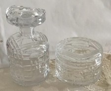 Nécessaire De toilette ancien  Cristal( Baccarat  Ou St Louis)