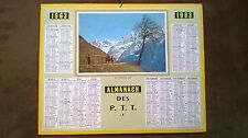 CALENDRIER POSTAL 1963 ALMANACH DES P.T.T DE 1963 DE LA MARNE (COMPLET) POSTE