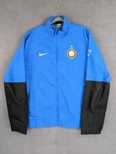 Veste Jogging Inter Milan 2009-2010 Nike XL Bleu Colorblock Full Zip Logo Brodé