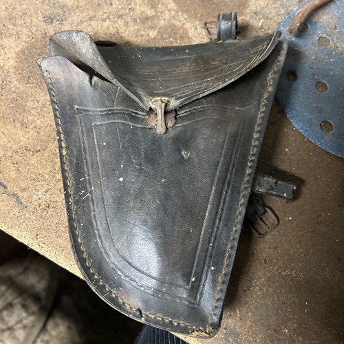 Ancienne sacoche cuir - sacoche, de