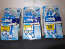 Lot de 9 rasoirs jetables GILLETTE SENSOR 3 COOL