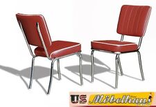 CO-25 Ruby Bel Air Meuble 2 Chaises Dîner de Cuisine Dans Style 50er Années
