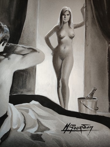 Gouache originale michel - originale,