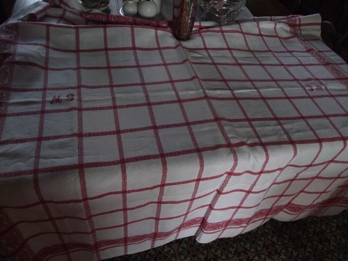 Linge ancien nappe - ancien,