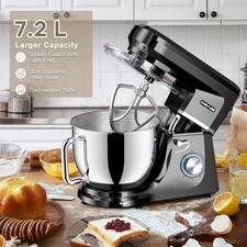 CHeflee Robot Pâtissier 2000W Robot Pétrin Professionnel 7.2 Litres Faible Bruit