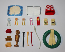 Playmobil Lot 19 Accessoire Equitation Nourriture Brosse Fouet Couverture Trophé