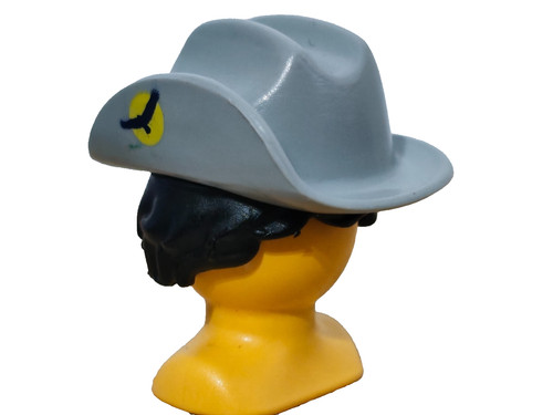 Playmobil chapeau gris aile - gris,