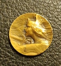 MEDALS MEDAILLE MORLON SOLDAT GAULOISE GAULOIS 1ER GUERRE MONDIAL CHAVIGNY AISNE