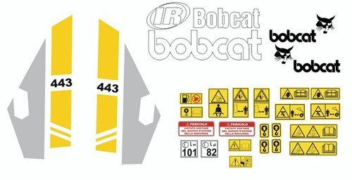 Bobcat 443 stickers adhésifs - bobcat,