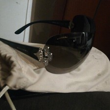 VÉRITABLE PAIRE DE LUNETTE DE SOLEIL BVLGARIE TBE+housse+boîte +chiffonette