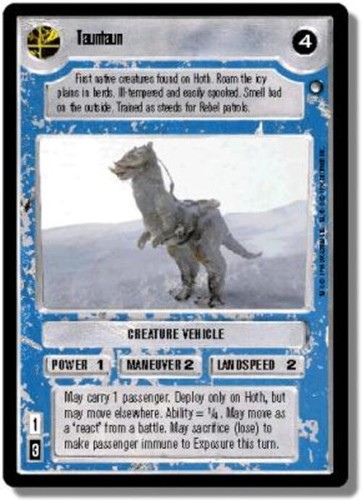 Tauntaun star wars ccg - tauntaun,