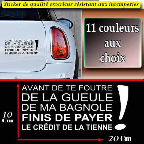 Sticker autocollant humour - sticker,