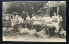 Carte postale Landes la tonte des moutons N° 216 cécodi reproduction