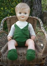 Poupon baigneur ancien habillé, de style années 30-40