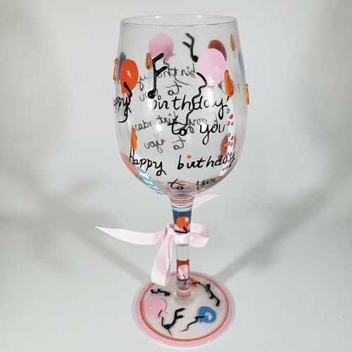 Delish wine goblet - delish, hand
