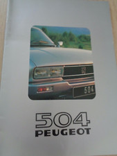 PEUGEOT - CATALOGUE - PUB - BROCHURE 504 PININFARINA COUPE V6 , CABRIOLET