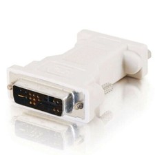Adaptateur VGA Femelle DB-15 vers DVI-A Mâle Ecran PC MAC Beige
