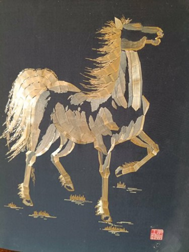 Paire tableaux chinois en - de,