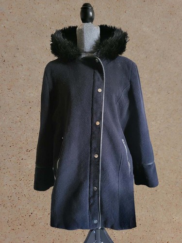 Manteau capuche laine - 71%,