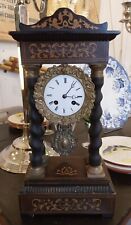 PENDULE PORTIQUE NAPOLEON III (?) OU CHARLES  X (?) A BALANCIER - XIXe