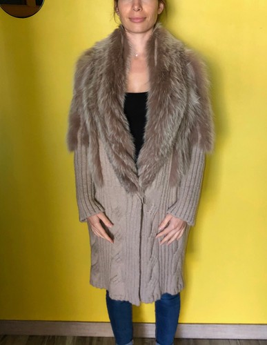 Gilet long luxe - gilet, renard