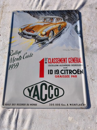 Plaque tole publicitaire - publicitaire, "