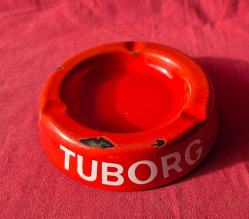Tuborg cendrier émaillée - tuborg,