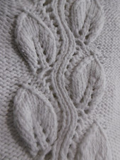 jupon tricoté fin XIXéme coton blanc