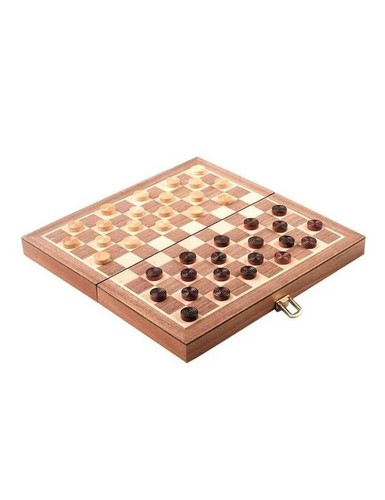 Jeu dames bois pliable - jeu,