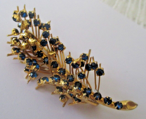 Ancienne broche couleur - , or